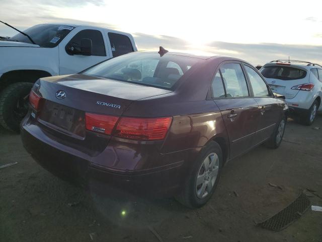 5NPET4ACXAH640458 - 2010 HYUNDAI SONATA GLS MAROON photo 3