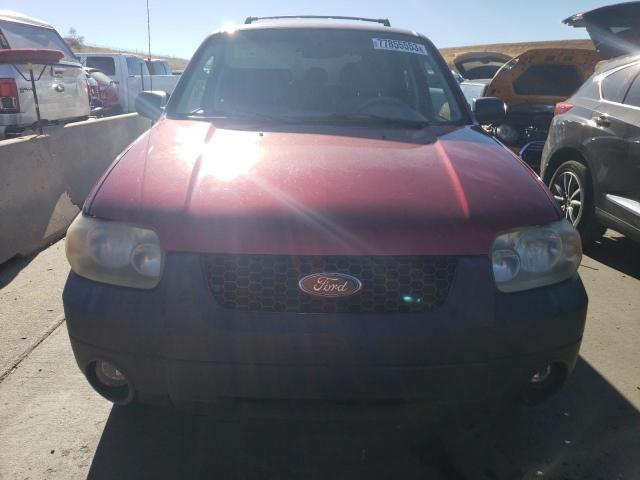 1FMYU93176KC71887 - 2006 FORD ESCAPE XLS XLT RED photo 5