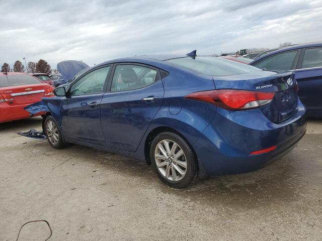 5NPDH4AE6FH601503 - 2015 HYUNDAI ELANTRA SE BLUE photo 2