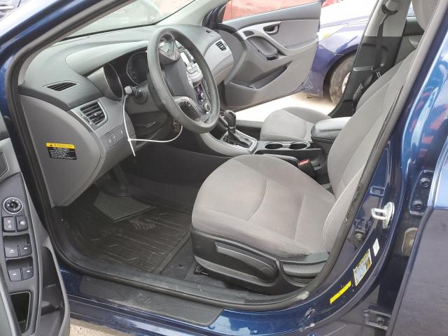 5NPDH4AE6FH601503 - 2015 HYUNDAI ELANTRA SE BLUE photo 7