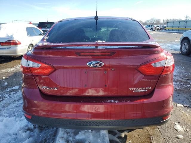 1FADP3J22EL309415 - 2014 FORD FOCUS TITANIUM RED photo 6