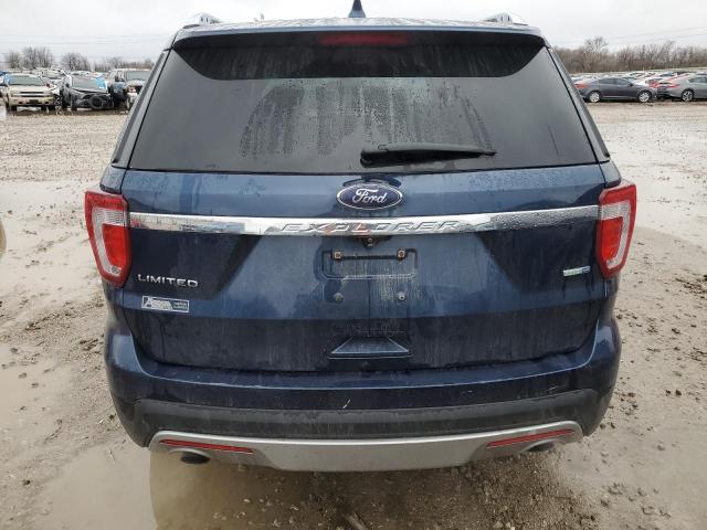 1FM5K8FH3GGC83695 - 2016 FORD EXPLORER LIMITED BLUE photo 6