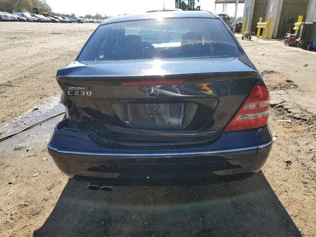 WDBRF52H37F911306 - 2007 MERCEDES-BENZ C 230 BLUE photo 6