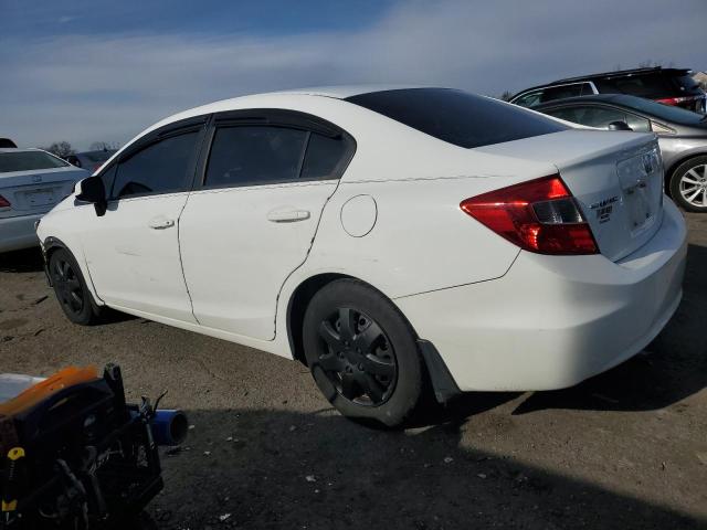 19XFB2F52CE085194 - 2012 HONDA CIVIC LX WHITE photo 2