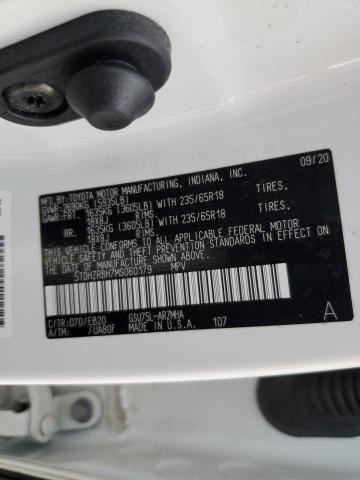 5TDHZRBH7MS060179 - 2021 TOYOTA HIGHLANDER XLE Ağ foto 13