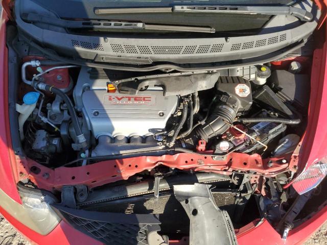 2HGFG21569H703527 - 2009 HONDA CIVIC SI RED photo 11