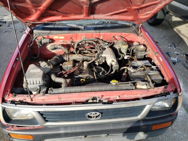 4TAUN41BXSZ052708 - 1995 TOYOTA TACOMA RED photo 11