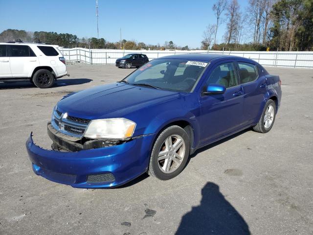 1C3CDZCB3CN148500 - 2012 DODGE AVENGER SXT BLUE photo 1