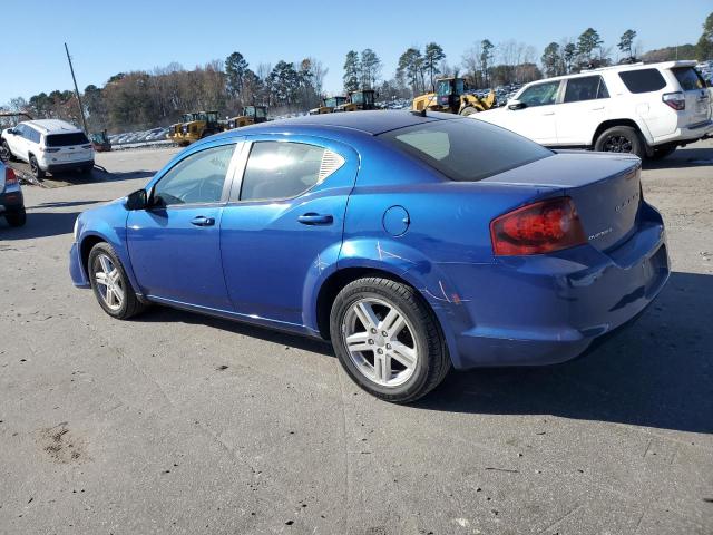 1C3CDZCB3CN148500 - 2012 DODGE AVENGER SXT BLUE photo 2