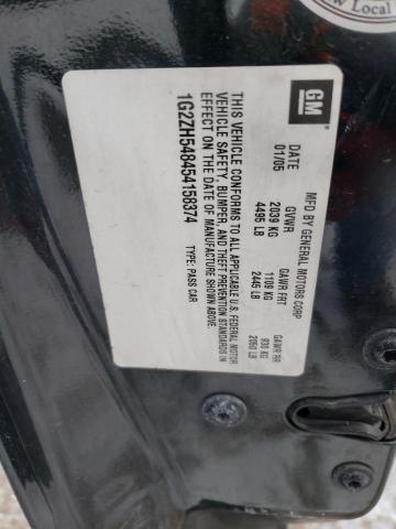 1G2ZH548454158374 - 2005 PONTIAC G6 GT BLACK photo 12