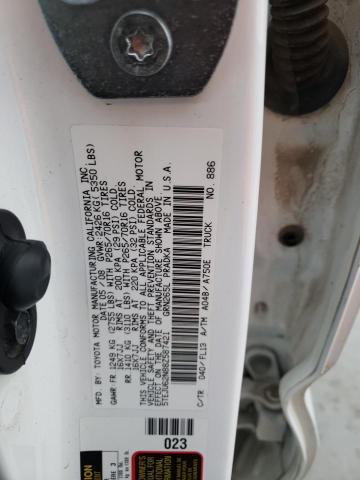 5TEJU62N88Z587421 - 2008 TOYOTA TACOMA DOUBLE CAB PRERUNNER WHITE photo 12