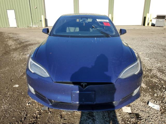 5YJSA1E29LF415796 - 2020 TESLA MODEL S BLUE photo 5