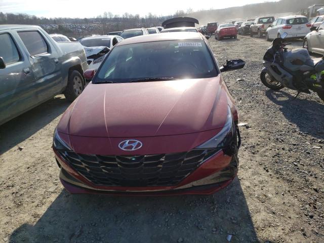 KMHLP4AGXPU479022 - 2023 HYUNDAI ELANTRA LIMITED RED photo 5