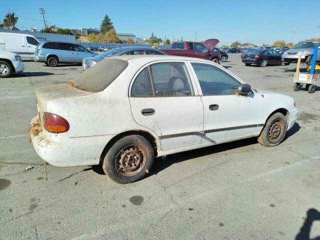 KMHVF24NXVU373676 - 1997 HYUNDAI ACCENT GL WHITE photo 3