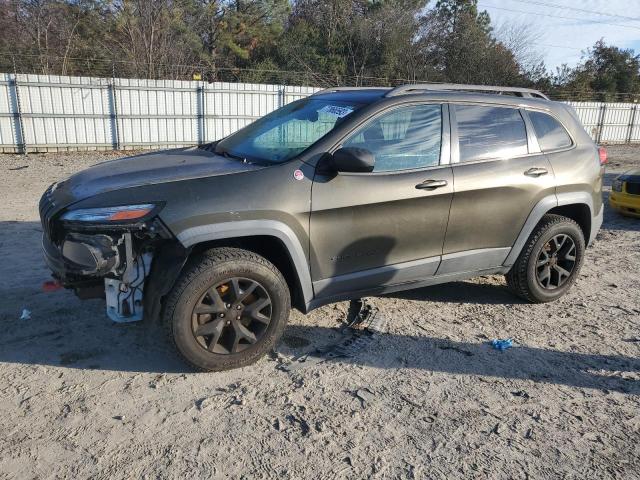 1C4PJMBS6FW644044 - 2015 JEEP CHEROKEE TRAILHAWK GREEN photo 1