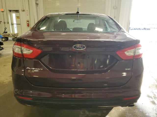 3FA6P0H71DR156924 - 2013 FORD FUSION SE MAROON photo 6