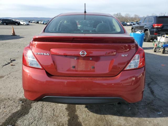 3N1CN7AP9KL881289 - 2019 NISSAN VERSA S RED photo 6