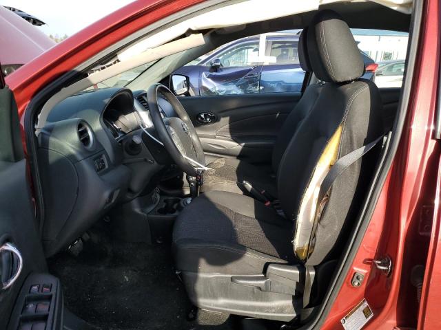 3N1CN7AP9KL881289 - 2019 NISSAN VERSA S RED photo 7