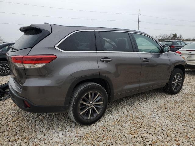 5TDKZRFH8HS519242 - 2017 TOYOTA HIGHLANDER SE GRAY photo 3