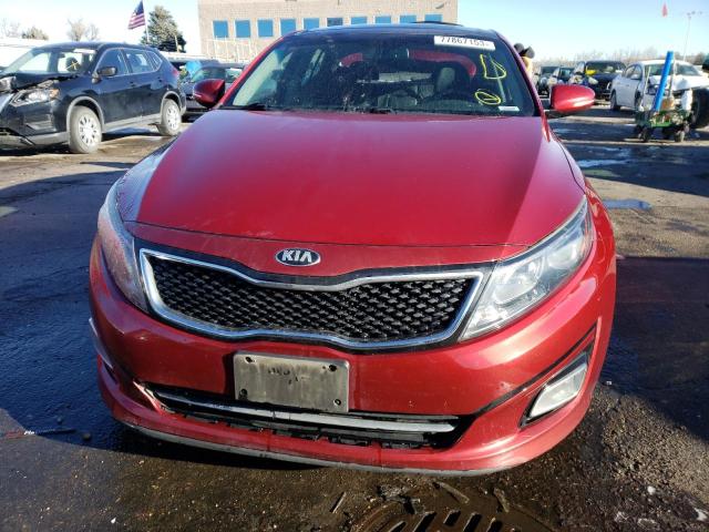 5XXGR4A63FG388783 - 2015 KIA OPTIMA SX RED photo 5