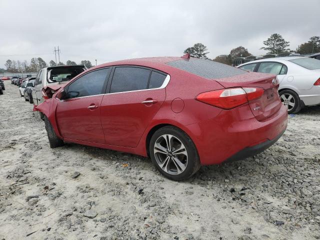 KNAFX4A85E5115394 - 2014 KIA FORTE EX RED photo 2