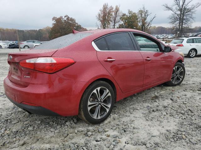 KNAFX4A85E5115394 - 2014 KIA FORTE EX RED photo 3