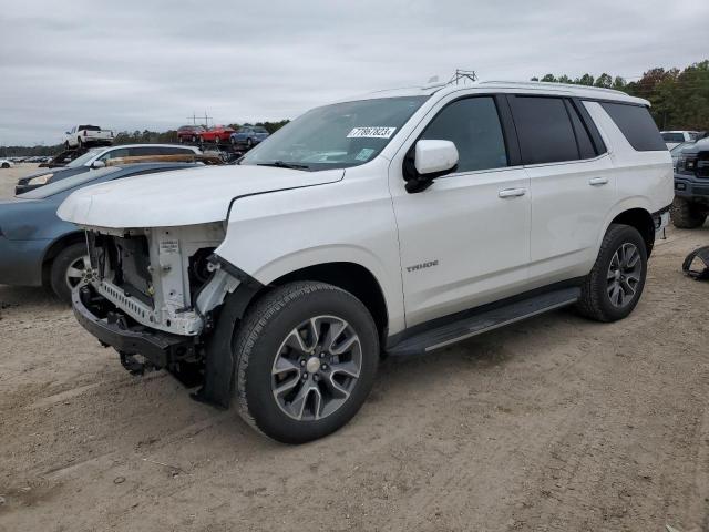 1GNSCNKD6NR340826 - 2022 CHEVROLET TAHOE C1500 LT WHITE photo 1