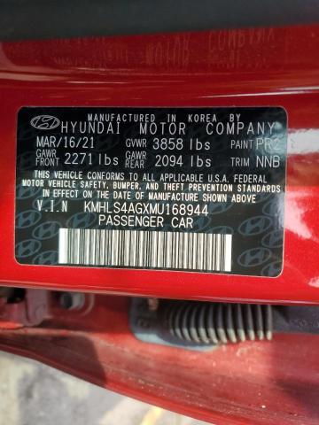 KMHLS4AGXMU168944 - 2021 HYUNDAI ELANTRA SEL RED photo 13