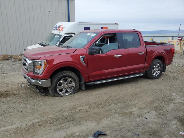 1FTFW1E87MFC88924 - 2021 FORD F150 SUPERCREW MAROON photo 1