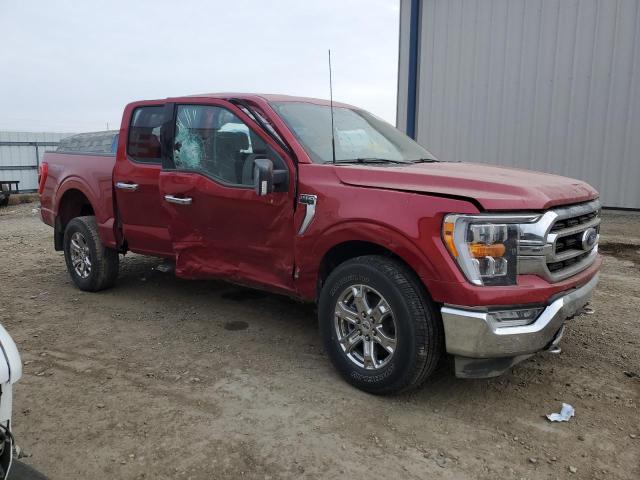 1FTFW1E87MFC88924 - 2021 FORD F150 SUPERCREW MAROON photo 4