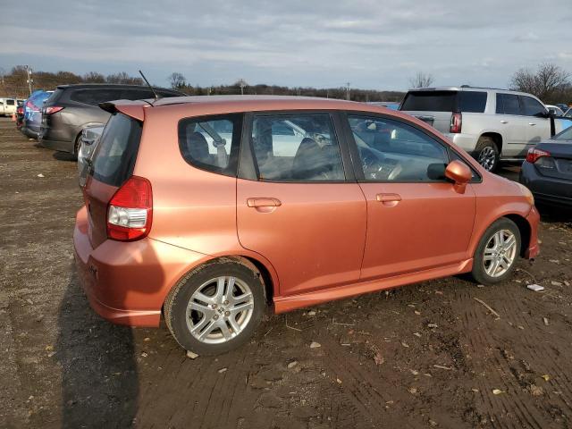 JHMGD37637S067414 - 2007 HONDA FIT S 橙色 照片 3