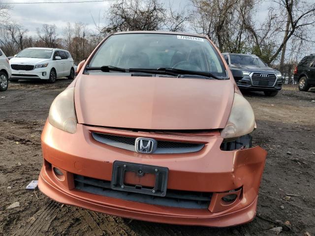 JHMGD37637S067414 - 2007 HONDA FIT S 橙色 照片 5