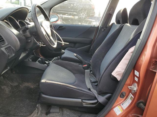 JHMGD37637S067414 - 2007 HONDA FIT S ORANGE photo 7