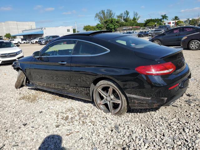 WDDWJ4JB8HF364261 - 2017 MERCEDES-BENZ C 300 BLACK photo 2