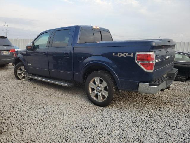 1FTFW1ET8CFC07822 - 2012 FORD F150 SUPERCREW BLUE photo 2