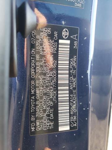 JTKDE177360081962 - 2006 TOYOTA SCION TC 蓝色 照片 12