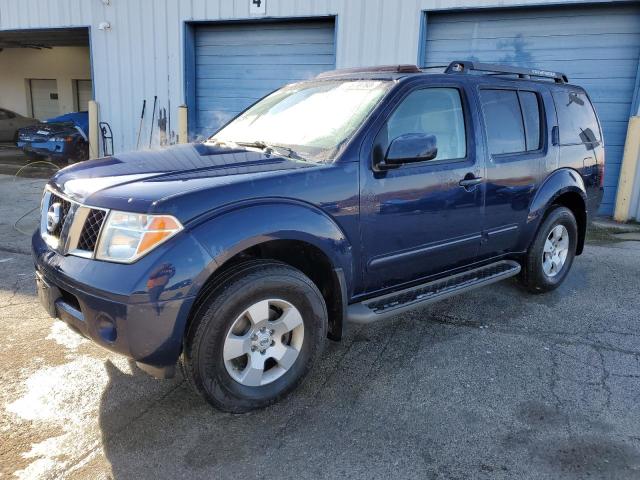 5N1AR18W57C634627 - 2007 NISSAN PATHFINDER LE BLUE photo 1