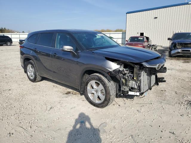 5TDKDRBH6PS518822 - 2023 TOYOTA HIGHLANDER L GRAY photo 4