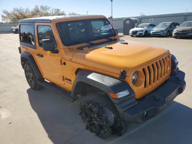 1C4GJXAG3MW687154 - 2021 JEEP WRANGLER SPORT YELLOW photo 4