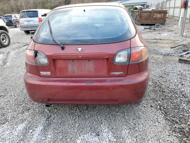 KLATA22641B640216 - 2001 DAEWOO LANOS S MAROON photo 6