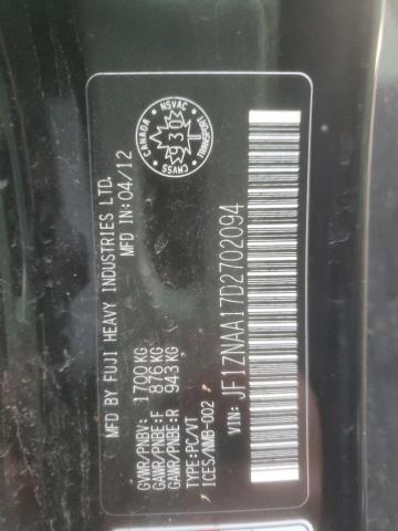 JF1ZNAA17D2702094 - 2013 TOYOTA SCION FR-S 黑色 照片 13