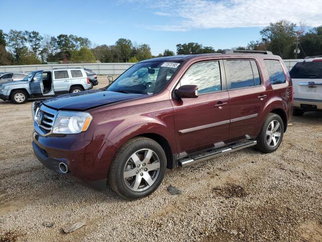 5FNYF4H95CB050331 - 2012 HONDA PILOT TOURING BURGUNDY photo 1