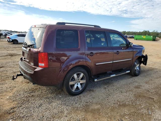 5FNYF4H95CB050331 - 2012 HONDA PILOT TOURING BURGUNDY photo 3