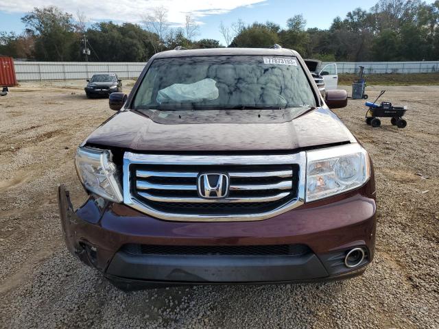 5FNYF4H95CB050331 - 2012 HONDA PILOT TOURING BURGUNDY photo 5