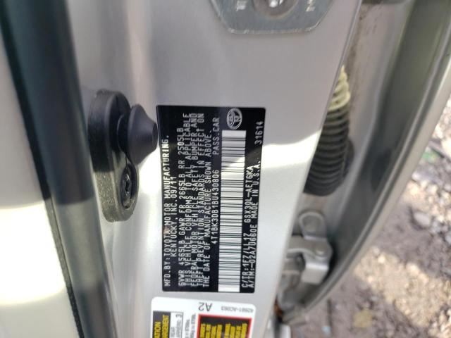 4T1BK3DB1BU430806 - 2011 TOYOTA AVALON BASE 银色 照片 12