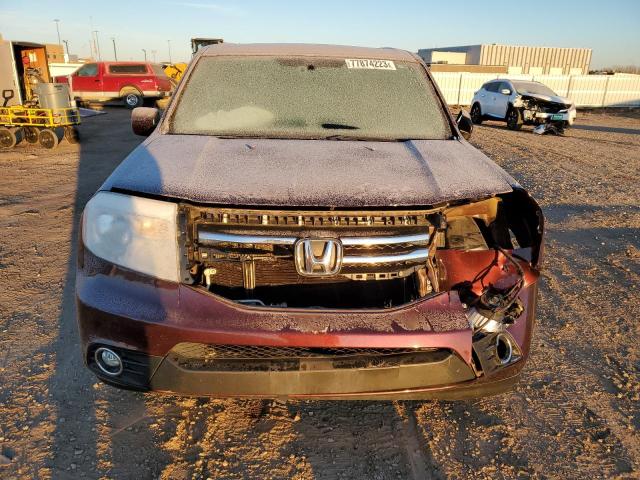 5FNYF4H64DB064163 - 2013 HONDA PILOT EXL MAROON photo 5