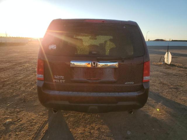 5FNYF4H64DB064163 - 2013 HONDA PILOT EXL MAROON photo 6