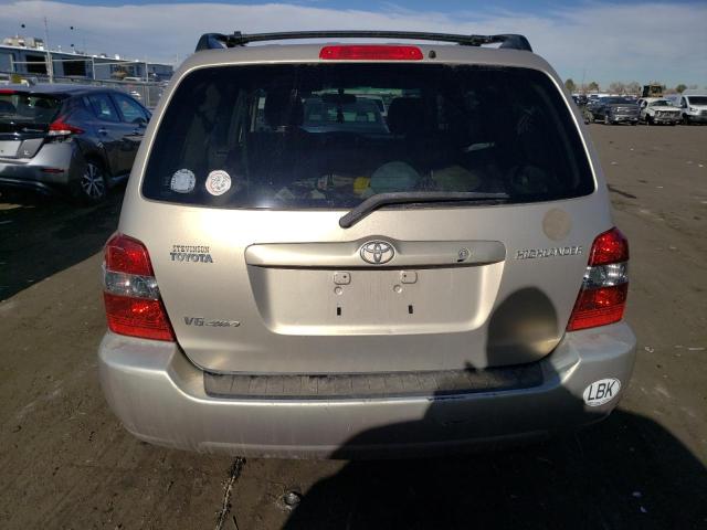 JTEEP21A640057292 - 2004 TOYOTA HIGHLANDER GOLD photo 6