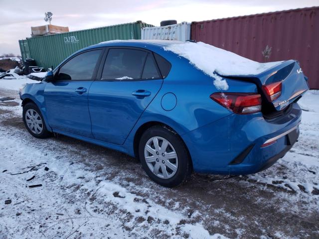 3KPA24ADXPE598087 - 2023 KIA RIO LX BLUE photo 2