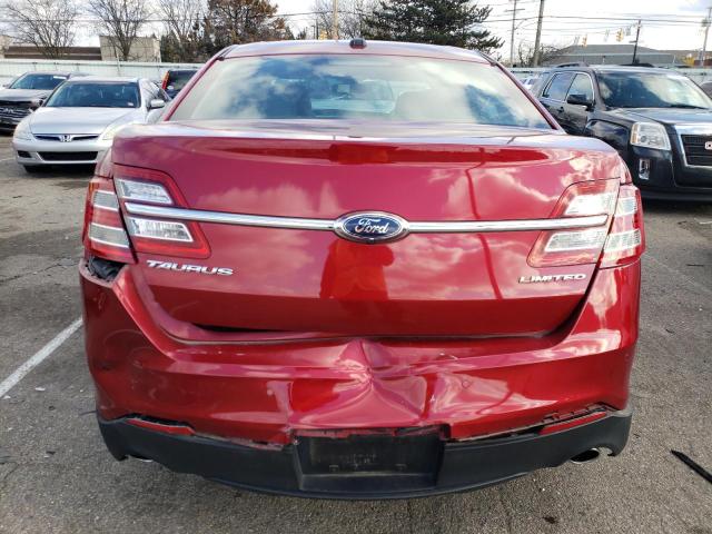 1FAHP2F86JG143203 - 2018 FORD TAURUS LIMITED RED photo 6